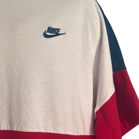 Nike Color Block Shirt ~ Red White Blue ~ Size Large ~ EXCELLENT! - Picture 6 of 10